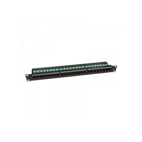 Logilink Patchpanel 19'' Einbau Cat.6 Utp 24 Ports, Schwarz