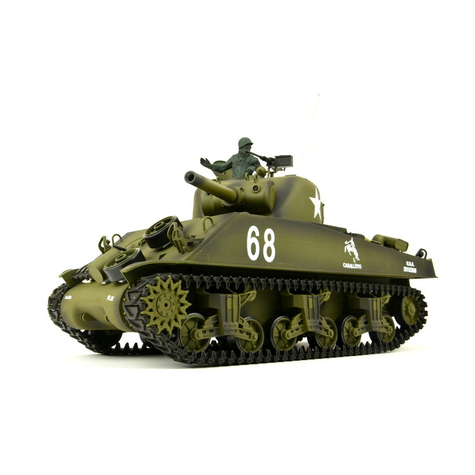 Rc Panzer "Us M4a3 Sherman" Heng Long 1:16 Mit Rauch&Sound+Metallgetriebe +2,4ghz