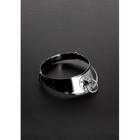 Halsband Und Leine:Locking Men's Collar With Ring (13.5")