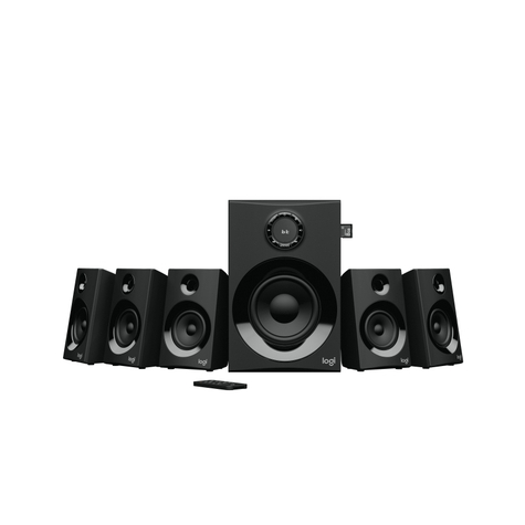 Logitech Logitech Z607 5.1 Surround Sound W/Bt  Black Plugc Eu 980-001316