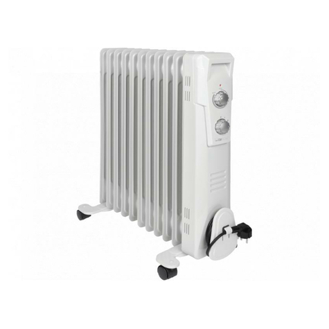 Clatronic Öl Radiator Ra 3737 11 Rippen