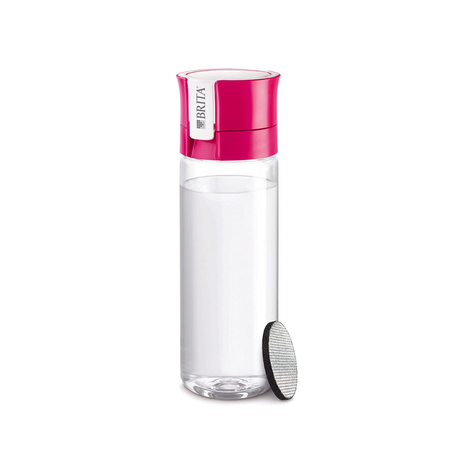 Brita Fill&Go Vital - 600 Ml - Daily Use - Hiking - Pink,Transparent - Adult