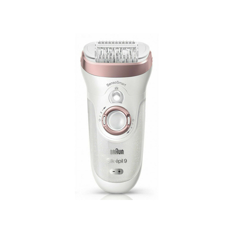 Braun Silk-Ã£Â©Pil 9 9/980 Sensosmart - Rose Gold - White - 40 Tweezers - Built-In - 2 H - 50 Min