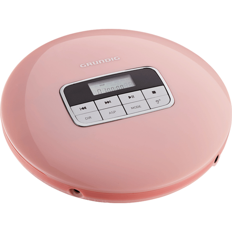 Grundig Gcdp 8000 12 H Mp3,Wma 20 20000 Hz Tragbarer Cd-Player Pink 40 S