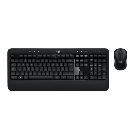 Logitech Advanced Combo Standard Rf Wireless Qwertz Schwarz Maus Enthalten