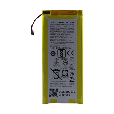 Motorola  Hg40  Moto G5 Plus, Xt1677 Xt1681   Lithium Ionen Polymer Akku  3000mah Battery