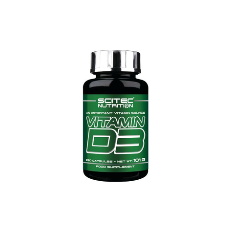 Scitec Nutrition Vitamin D3, 250 Capsules Dose