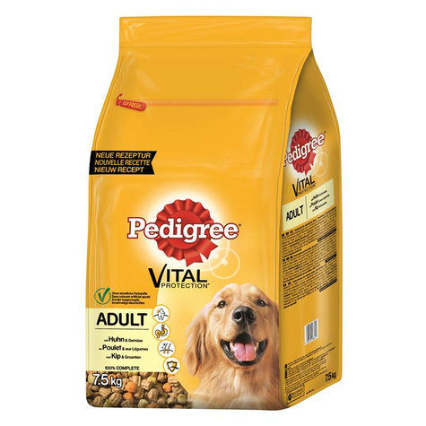 Pedigree,Ped Adult Huhn+Gemüse    7,5kg