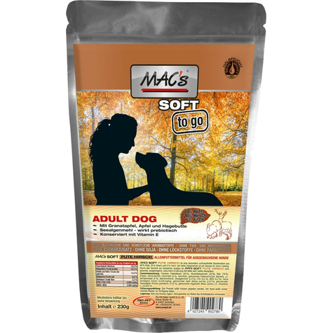 Mac´S,Mac´S Dog Soft Pute+Hirs 230g