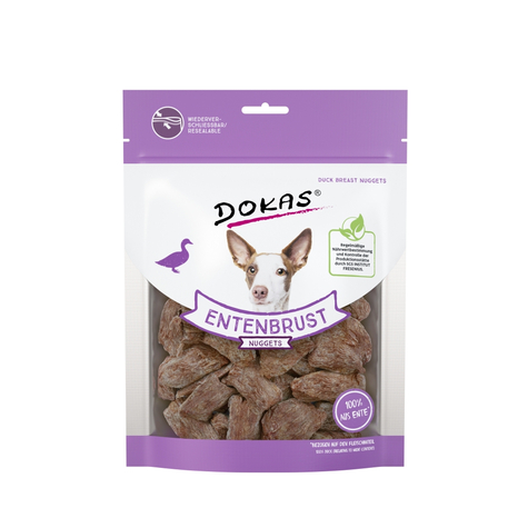 Dokas Trockensnacks,Dokas Entenbrust Nuggets  110g