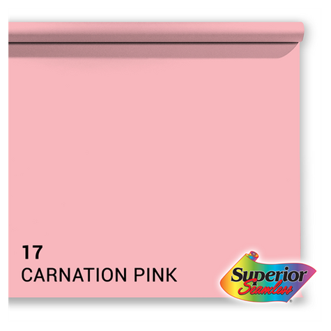 Superior Hintergrund Papier 17 Carnation Pink 2,72 X 11m