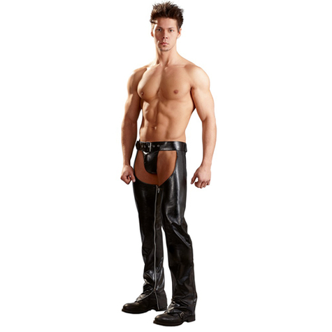 Herrenhosen : Chaps Artificial  Leather