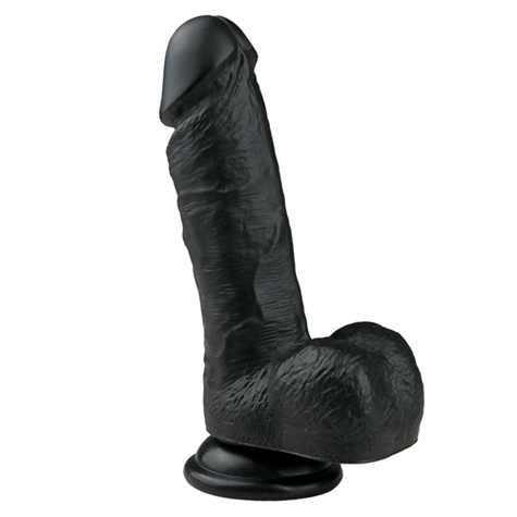 Dildo : Realistic Dildo Schwarz 17,5 Cm