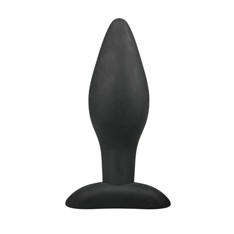 Analplug : Medium Schwarz Silikon Buttplug