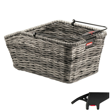 Rear Bike Basket Klickfix Structura Gt Gray