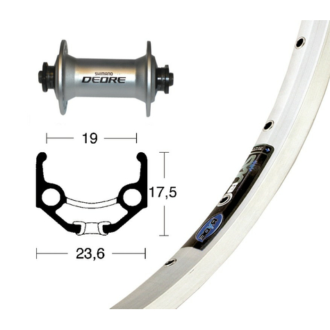 V-Wheel 28x1.75deore Silb.Ssp 36l