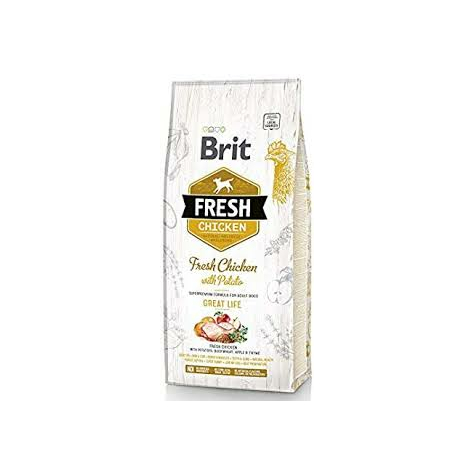 Brit Fresh Hund  Adult   Chicken  Great Life, 12kg