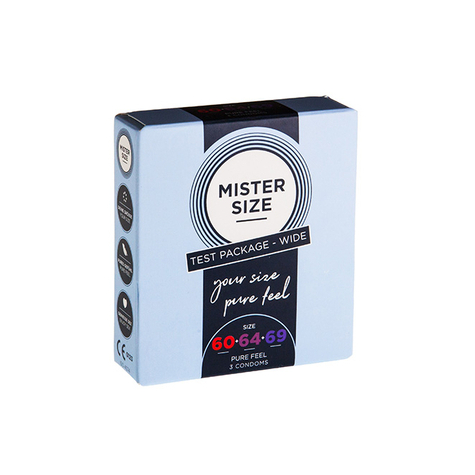 Mister Size 53, 57, 60 Mm 3 Pack  Tester