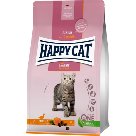 Happy Cat Young Junior Land Ente 1,3 Kg