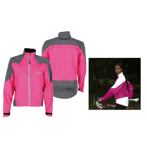 Proviz Nightrider Jacke Women   Pink/Reflektierend Gr. 42   