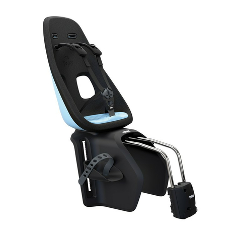 Kindersitz Thule Yepp Nexxt Maxi    Aquamarine Befestigung Rahmenrohr   