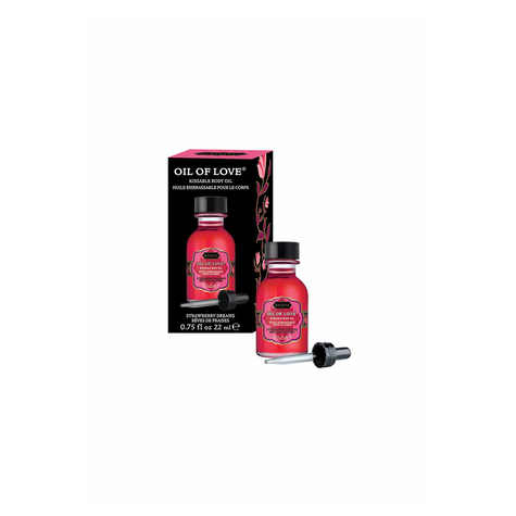 Massage Oil : Kama Sutra Strawberry Dreams Oil Of Love Kissable Body Oil