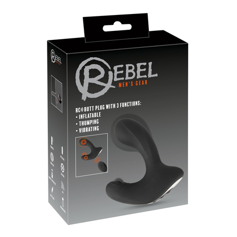 Analplug Rebel Rc Butt Plug With 3 Func