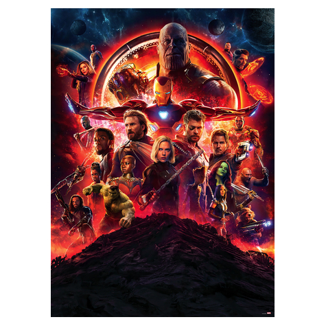 Paper Wallpaper - Avengers Infinity War Movie Poster - Size 184 X 254 Cm