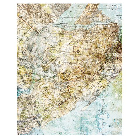 Vlies Fototapete - Mix Map - Größe 200 X 250 Cm