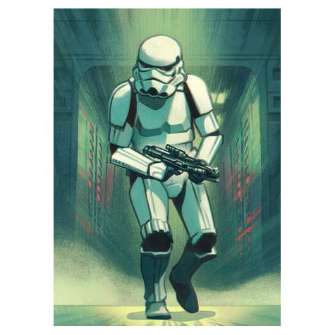 Vlies Fototapete - Mandalorian Stormtrooper Print - Größe 200 X 280 Cm