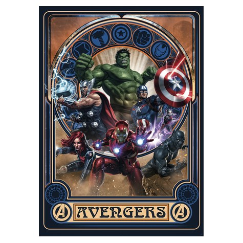 Non-Woven Wallpaper - Avengers Ornament - Size 200 X 280 Cm