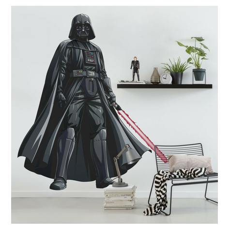 Self-Adhesive Non-Woven Wallpaper / Wall Tattoo - Star Wars Xxl Darth Vader - Size 127 X 200 Cm