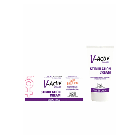 Cremes Gele Lotionen Spray Stimulant : Hot V-Activ Stim.Creme Woman 50ml